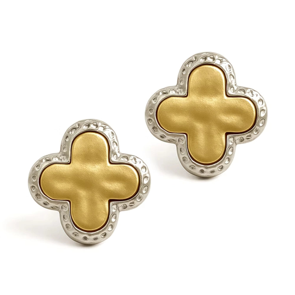 Deux Clover Studs