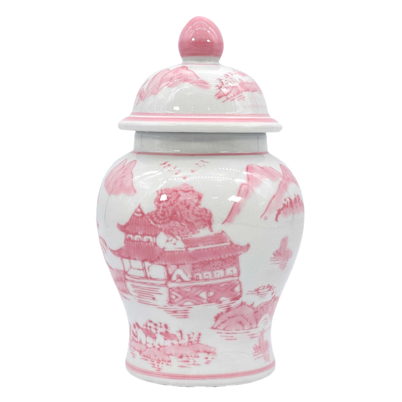 Small Decorative Ginger Jar 8"